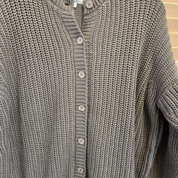 NWT The Simple Folk Olive The Chunky Knit Cardigan Small - Picture 3 of 6